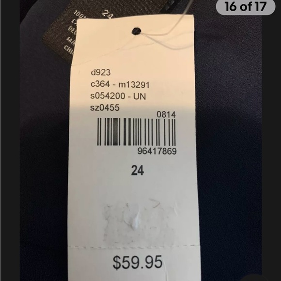 Lane Bryant Women’s Top Shirt Tunic Lomg Sleeves High-Low Size 24 - Picture 11 of 12